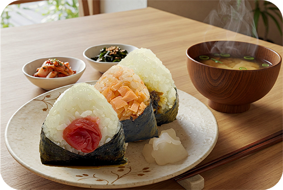 からだ想いのおむすびプレート